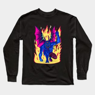 Retro art devil Long Sleeve T-Shirt